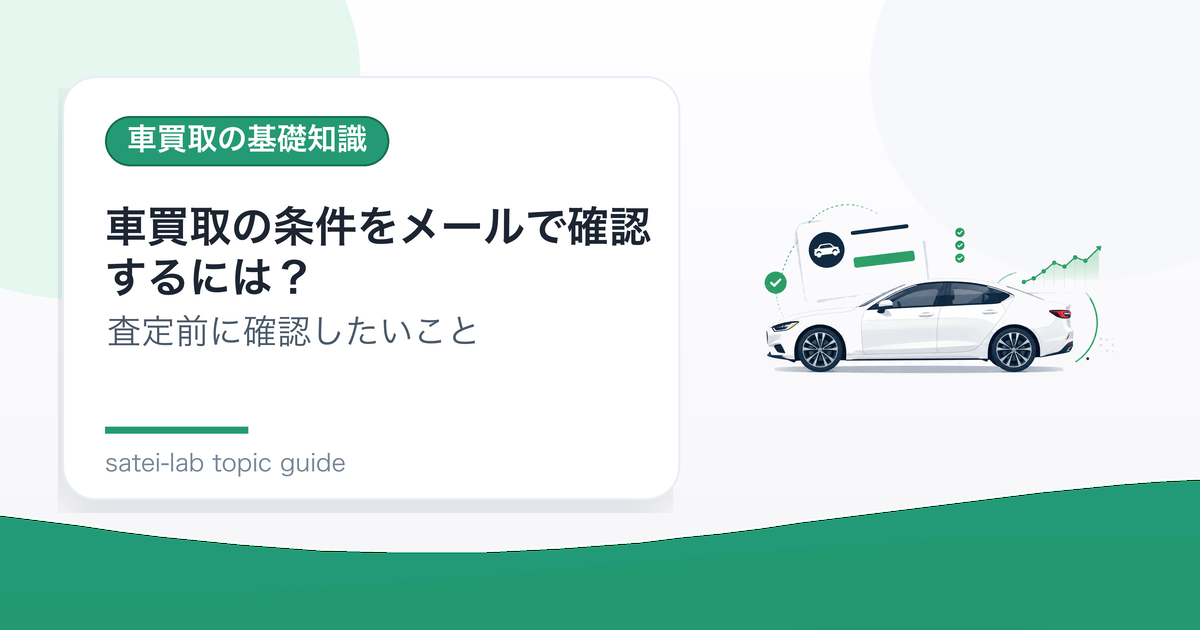 車買取の条件をメールで確認するには？送っておきたい質問テンプレートのアイキャッチ画像