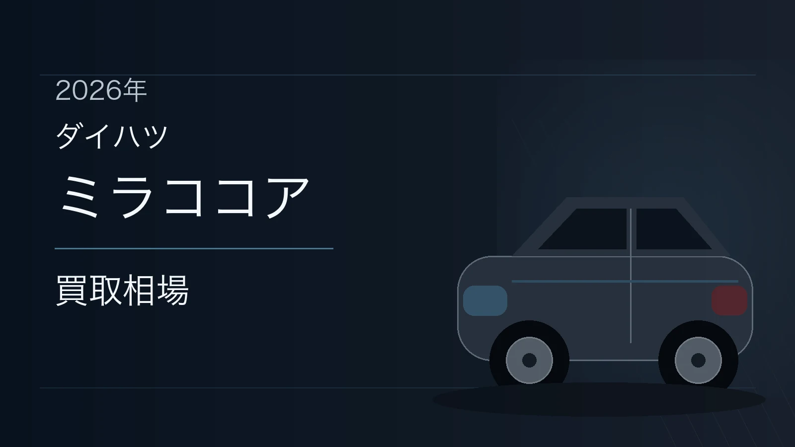 ミラココアの買取相場