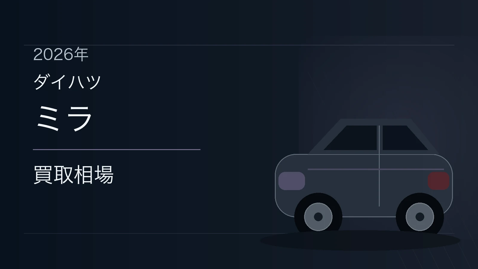 ミラの買取相場