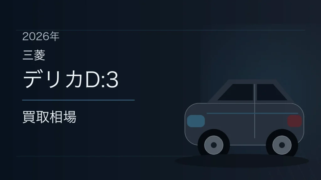デリカD:3の買取相場